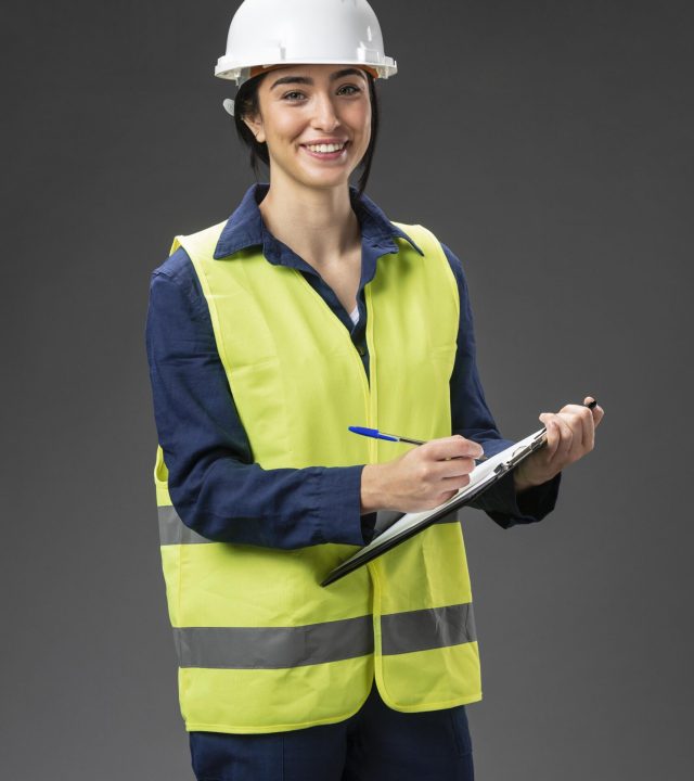 portrait-female-engineer-with-clipboard